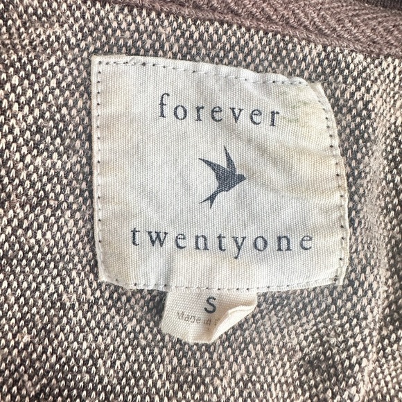 Forever 21 mock neck full zip long sleeve cheetah print cardigan‎ size S - Picture 9 of 10